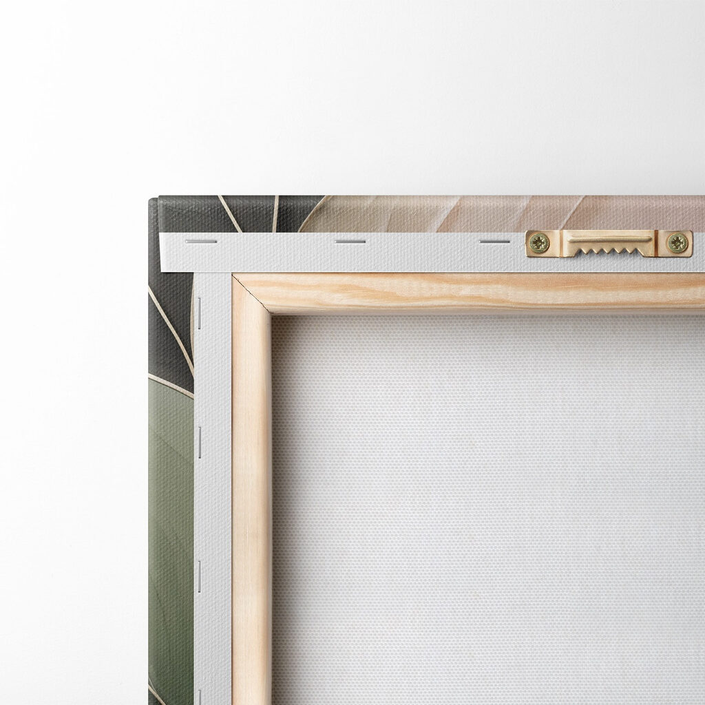 Elegant leaves in soft, muted colors