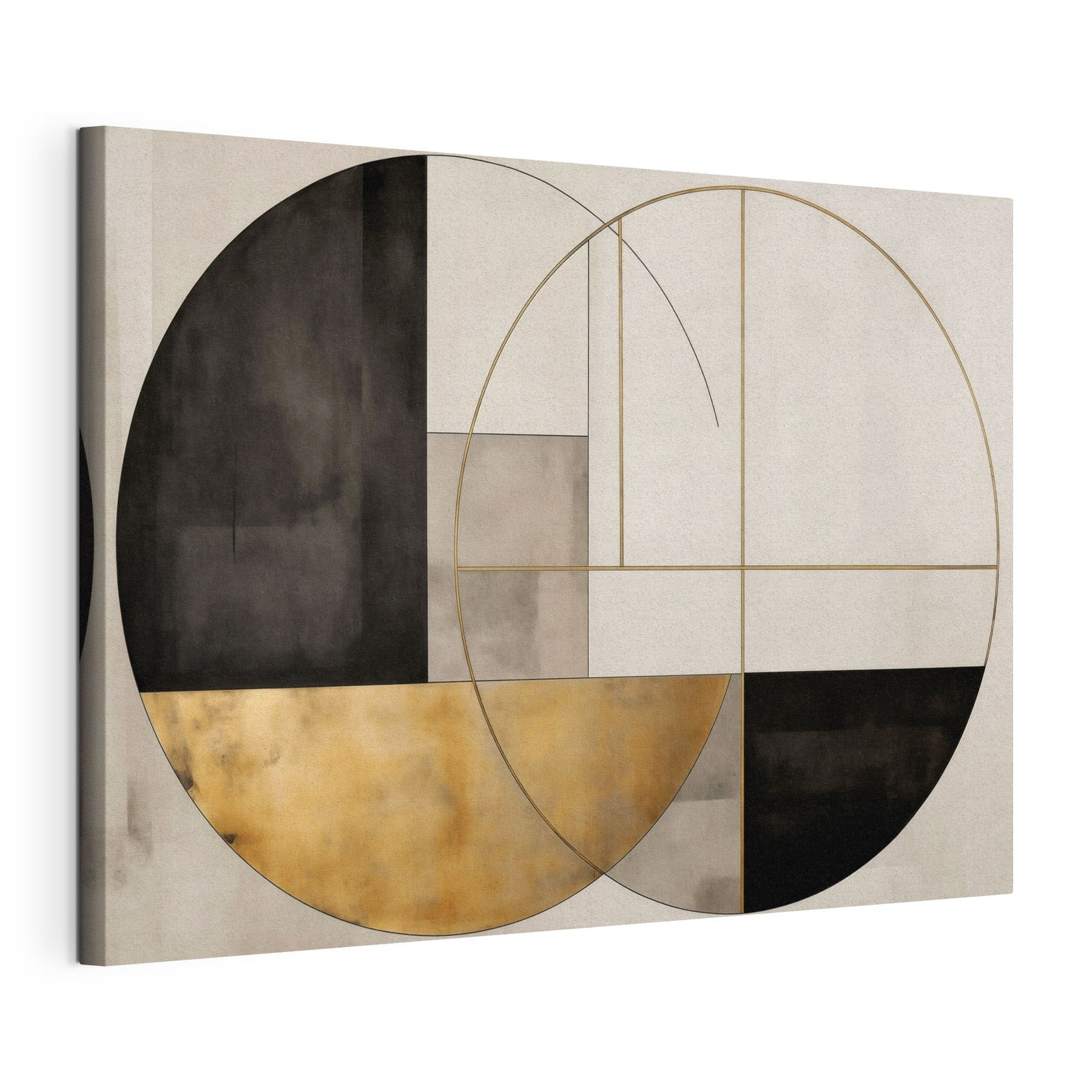 Painting of a circle and a circle