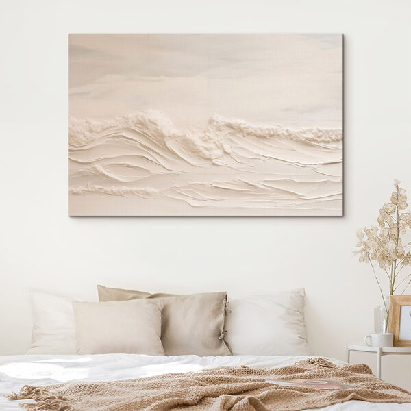 White sand with waves White sand with waves