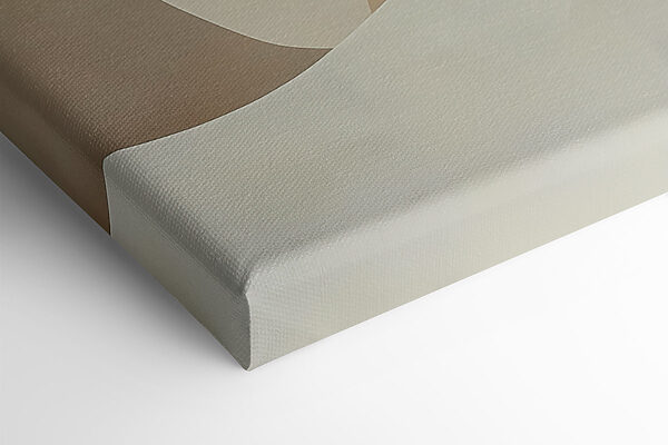 Fluid shapes in soft earth tones