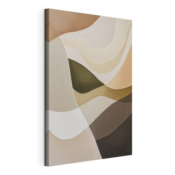 - Soft curves in earthy tones - Soft curves in earthy tones