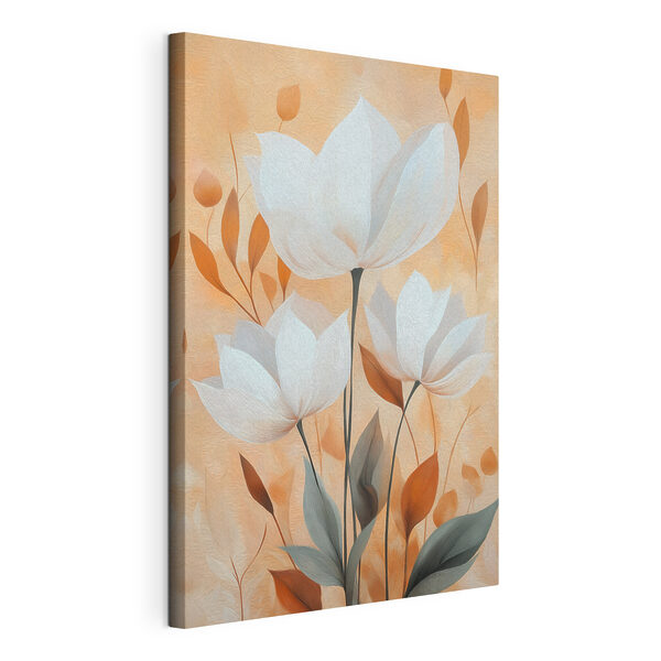 Painting of flowers and leaves Painting of flowers and leaves