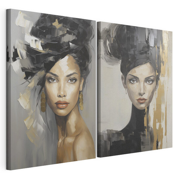 Tableau représentant une femme Impression sur toile modulaire Tableau représentant une femme