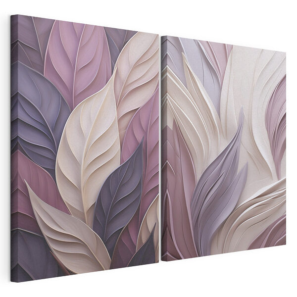 Les teintes douces inspirées de la nature Impression sur toile modulaire Les teintes douces inspirées de la nature