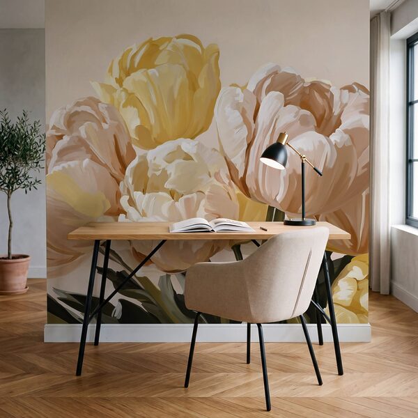 Fleurs fraîches aux teintes pastel