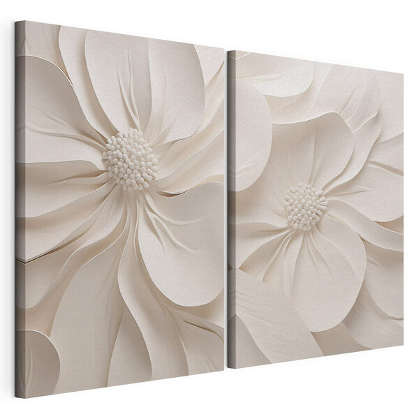 Collage of white flowers
