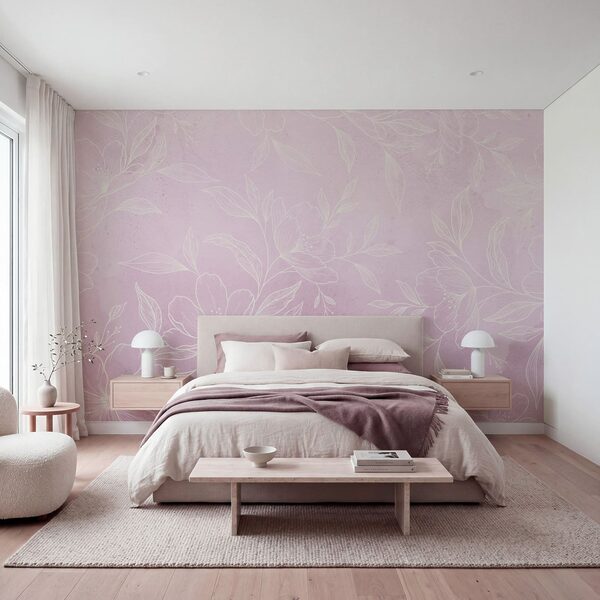 Motif floral rose et blanc Motif floral rose et blanc