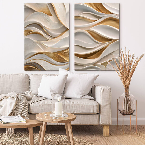 Flowing patterns in soft tones