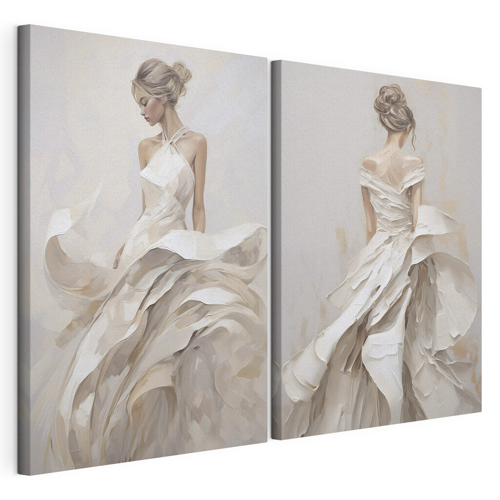 Woman in a white dress