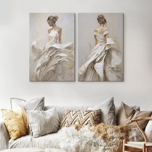 Woman in a white dress