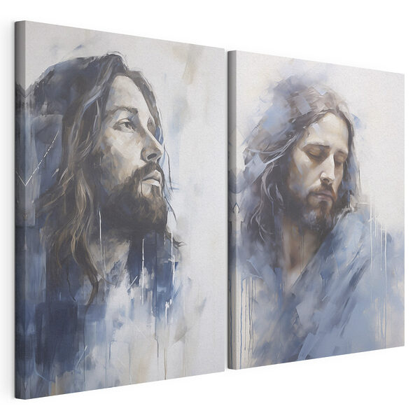 Tableau représentant un homme aux cheveux longs Impression sur toile modulaire Tableau représentant un homme aux cheveux longs