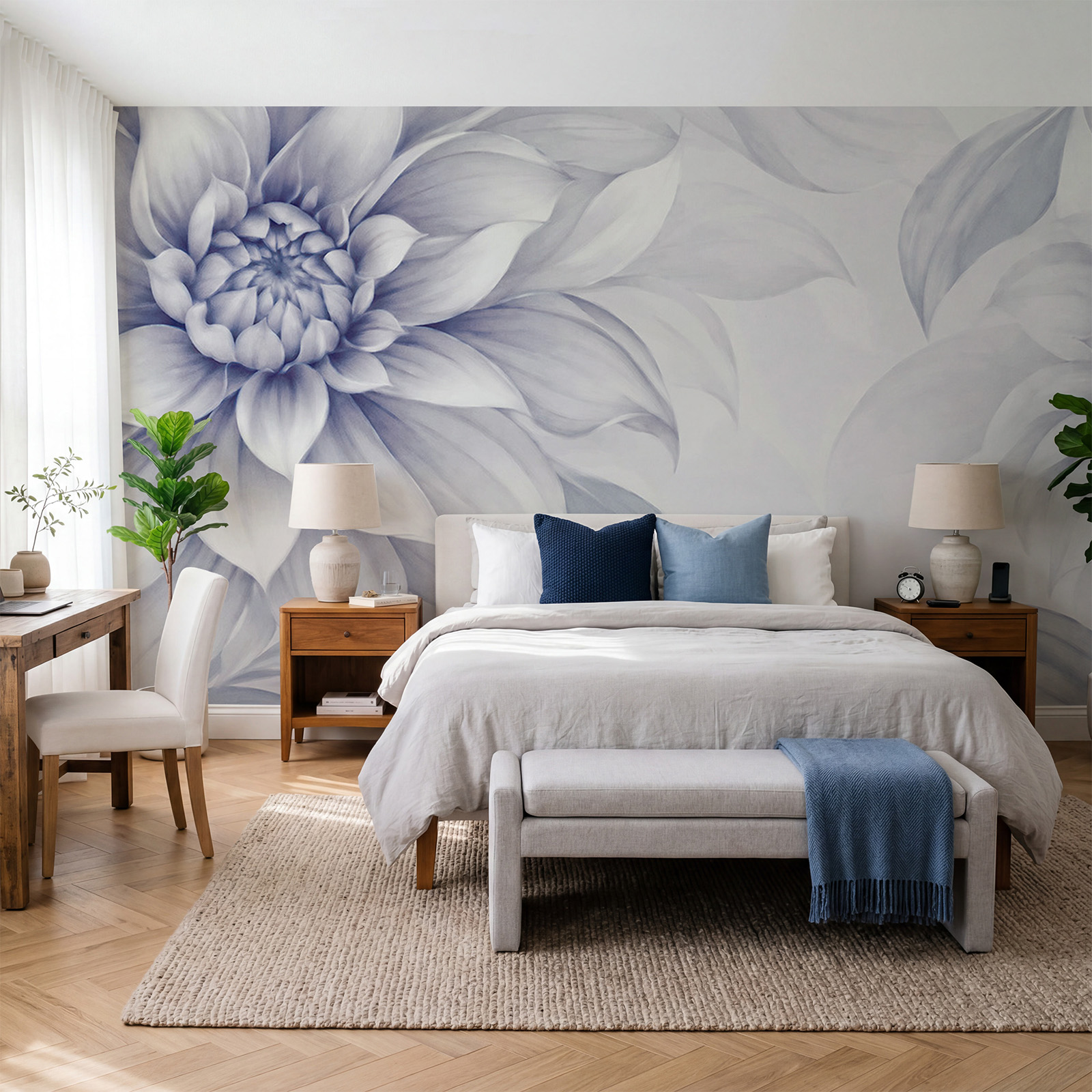 Des fleurs délicates aux teintes douces