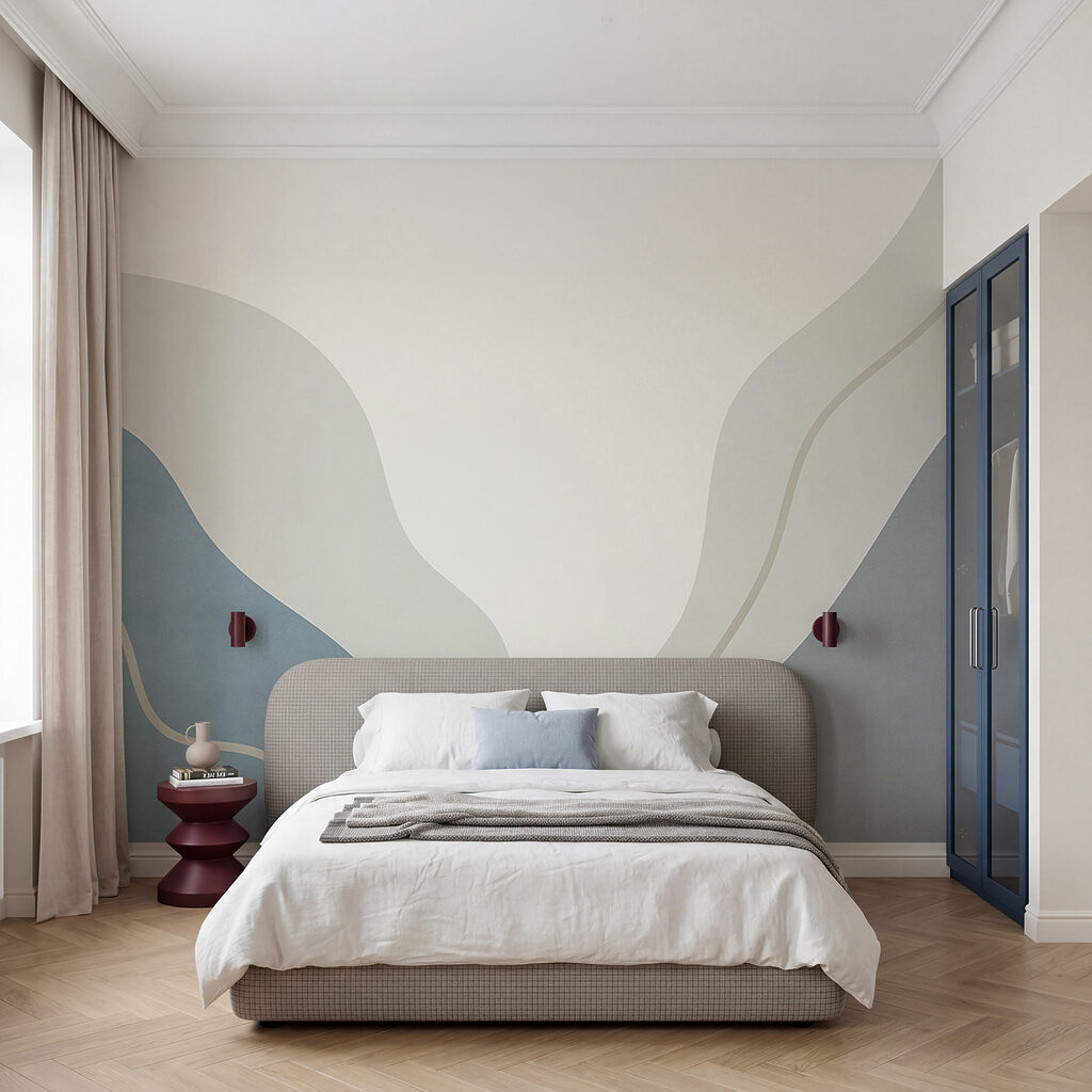 Art blanc et bleu