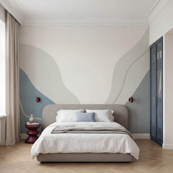 Art blanc et bleu