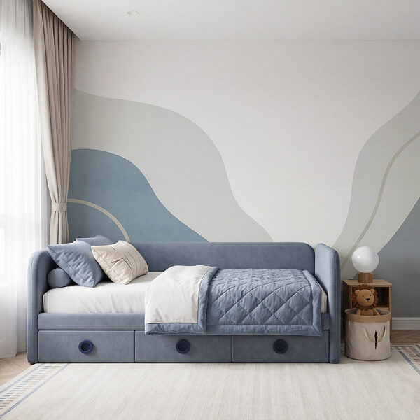 Art blanc et bleu