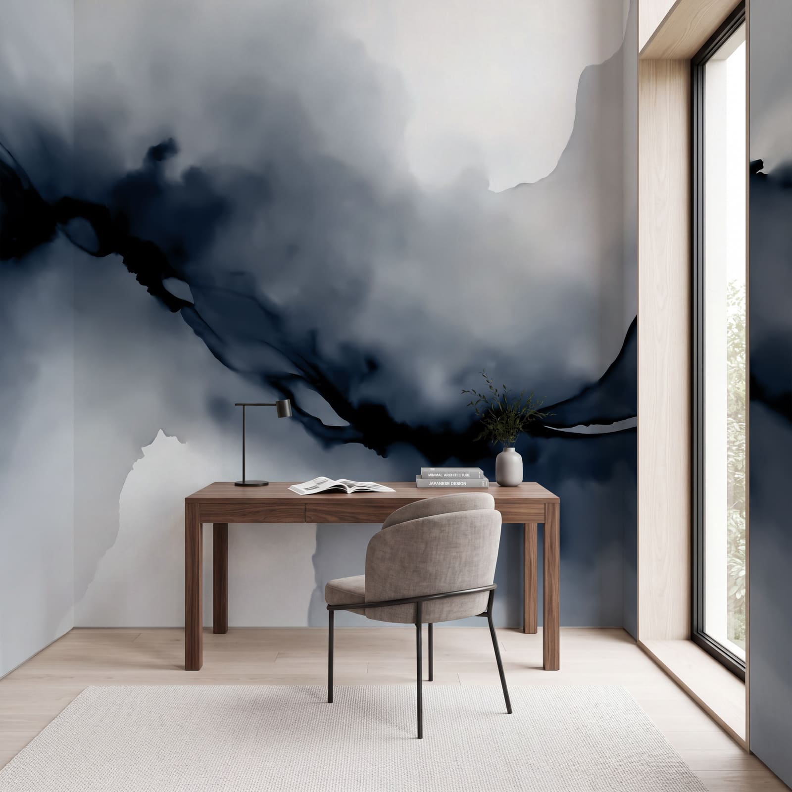 Fumée noire et blanche