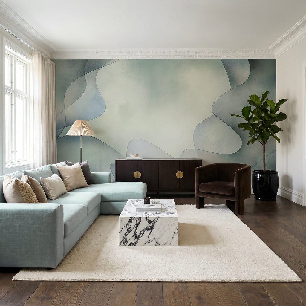 Fond blanc et bleu avec un motif sinueux Fond blanc et bleu avec un motif sinueux