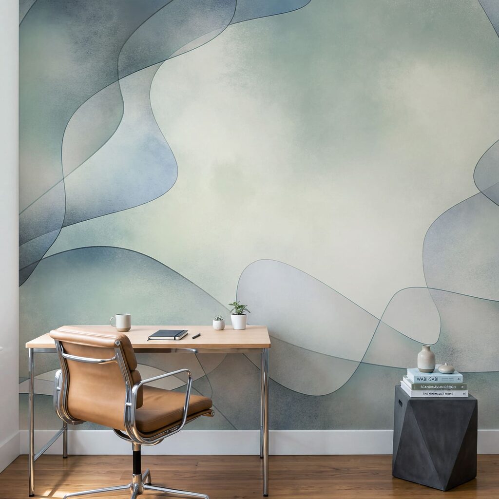 Fond blanc et bleu avec un motif sinueux Fond blanc et bleu avec un motif sinueux