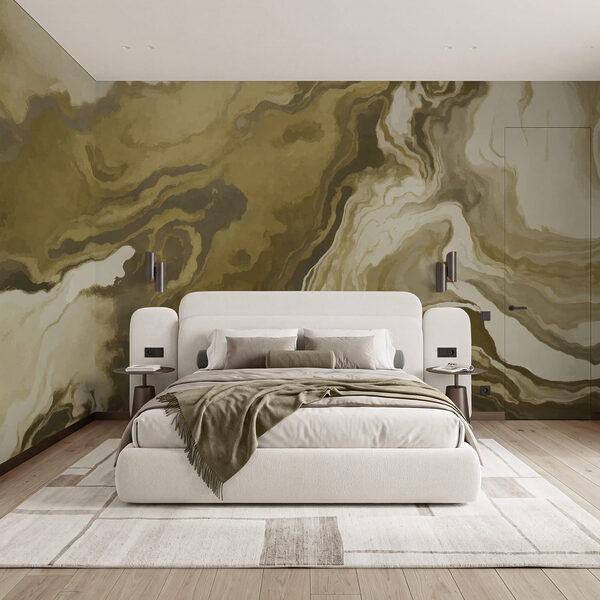 Art abstrait fluide aux tons terreux Art abstrait fluide aux tons terreux