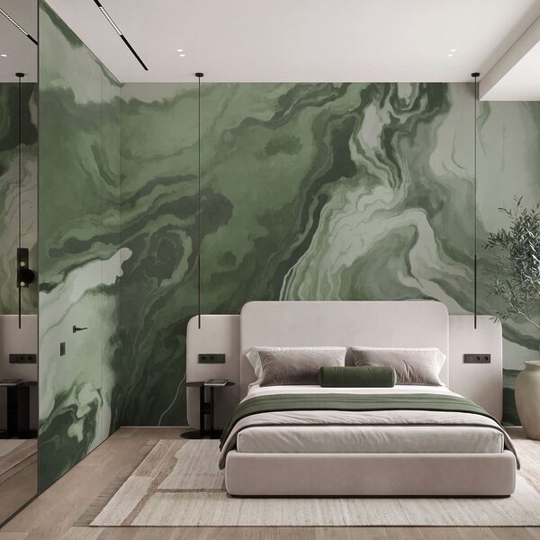 Tourbillons verts et blancs Tourbillons verts et blancs