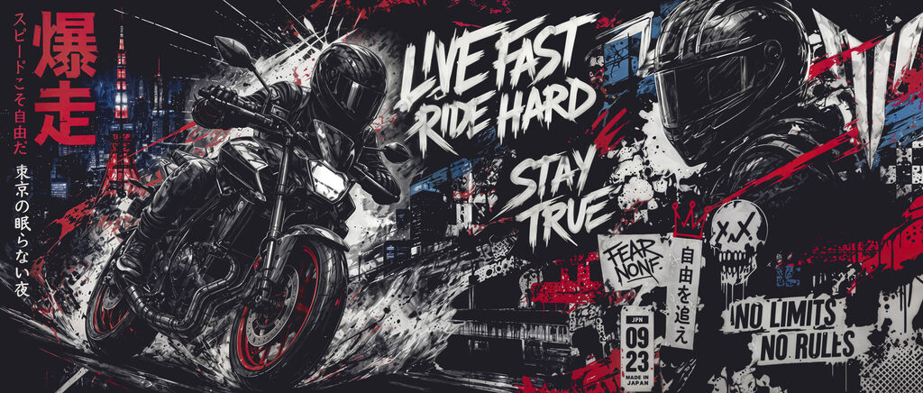 Poster of a motorcycle