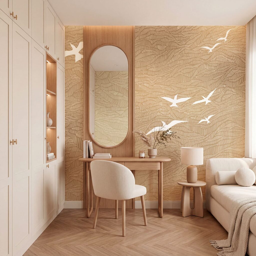 Papier peint Groupe d'oiseaux volant dans le ciel (UGS : t01092) Papier peint Groupe d'oiseaux volant dans le ciel (UGS : t01092)