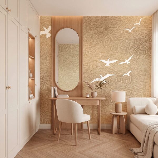 Papier peint Groupe d'oiseaux volant dans le ciel (UGS : t01092) Papier peint Groupe d'oiseaux volant dans le ciel (UGS : t01092)