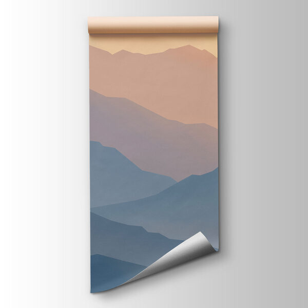 Papier peint Paysage composé de montagnes et d'un lac (UGS : t01042)