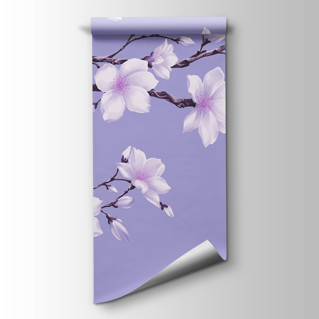 Papier peint Branche à fleurs blanches (UGS : t01044v2) Papier peint Branche à fleurs blanches (UGS : t01044v2)