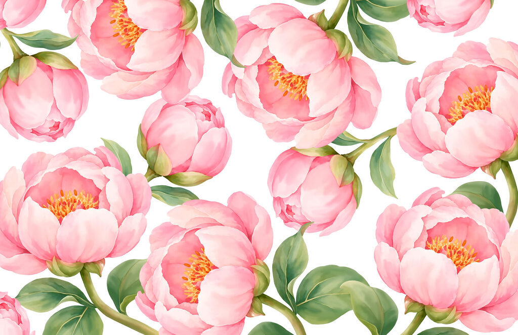 Papier peint Motif de fleurs roses (UGS : t01096) Papier peint Motif de fleurs roses (UGS : t01096)