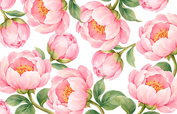 Papier peint Motif de fleurs roses (UGS : t01096) Papier peint Motif de fleurs roses (UGS : t01096)
