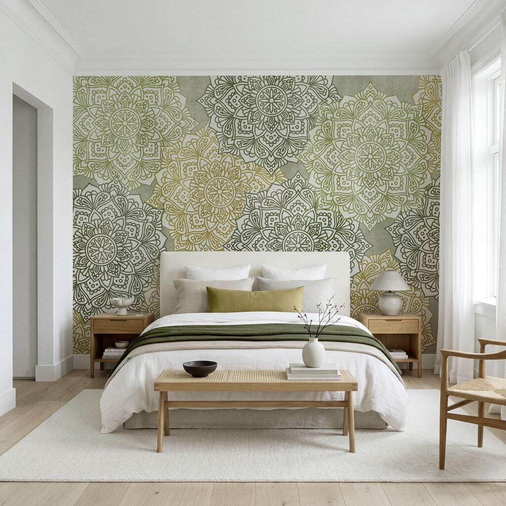 Papier peint Motif floral sur une surface (UGS : t01099)