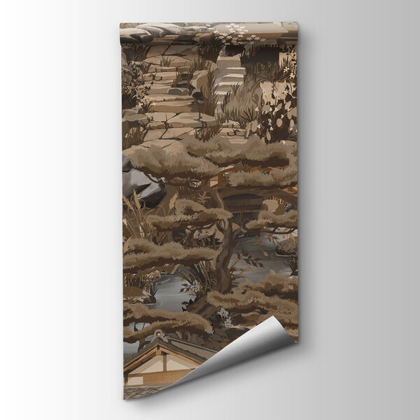 Papier peint Paysage avec une montagne et un lac (UGS : t01062v1)