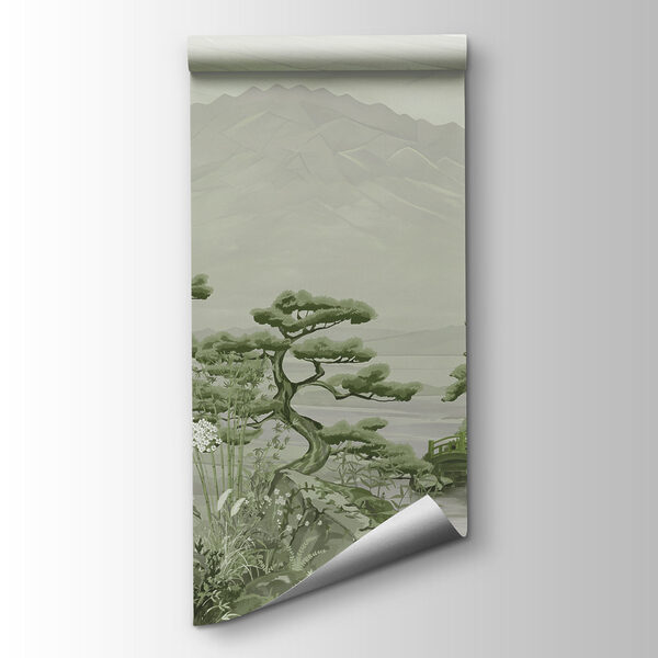 Papier peint Paysage avec des montagnes et des arbres (UGS : t01063v4) Papier peint Paysage avec des montagnes et des arbres (UGS : t01063v4)