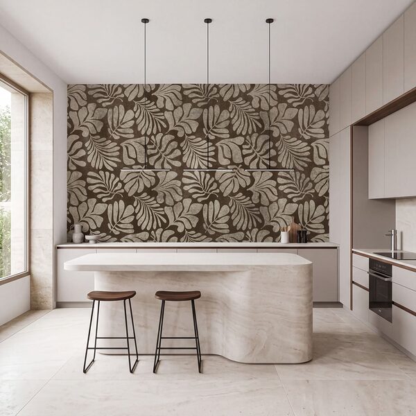 Papier peint Motif marron et blanc (UGS : t01111v4) Papier peint Motif marron et blanc (UGS : t01111v4)
