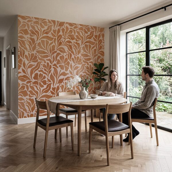 Papier peint Motif floral inspiré de la nature (UGS : t01114) Papier peint Motif floral inspiré de la nature (UGS : t01114)