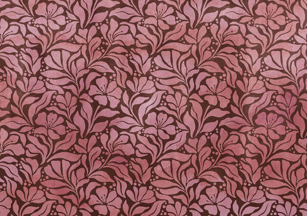 Papier peint Motif de fleurs roses (UGS : t01114v2) Papier peint Motif de fleurs roses (UGS : t01114v2)