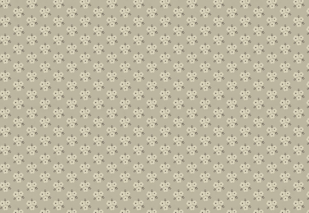 Papier peint Motif floral sur fond beige (UGS : t01079)