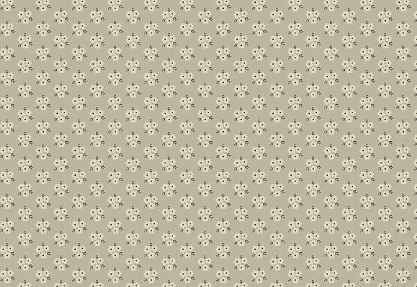 Papier peint Motif floral sur fond beige (UGS : t01079)