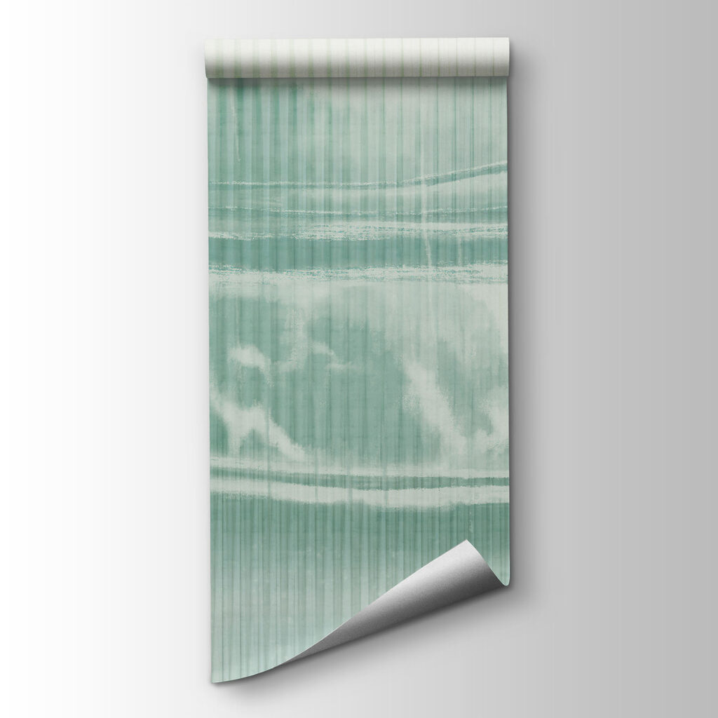 Papier peint Paysage enneigé avec des arbres et un plan d'eau (UGS : t01117)