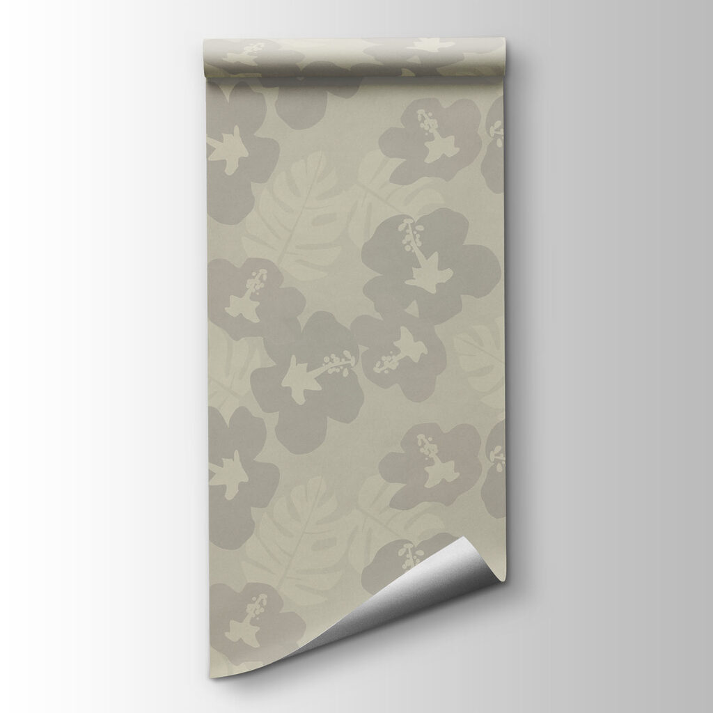 Papier peint Motif floral sur fond gris (UGS : t01082) Papier peint Motif floral sur fond gris (UGS : t01082)