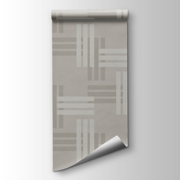 Papier peint Motif gris et blanc (UGS : t01085)
