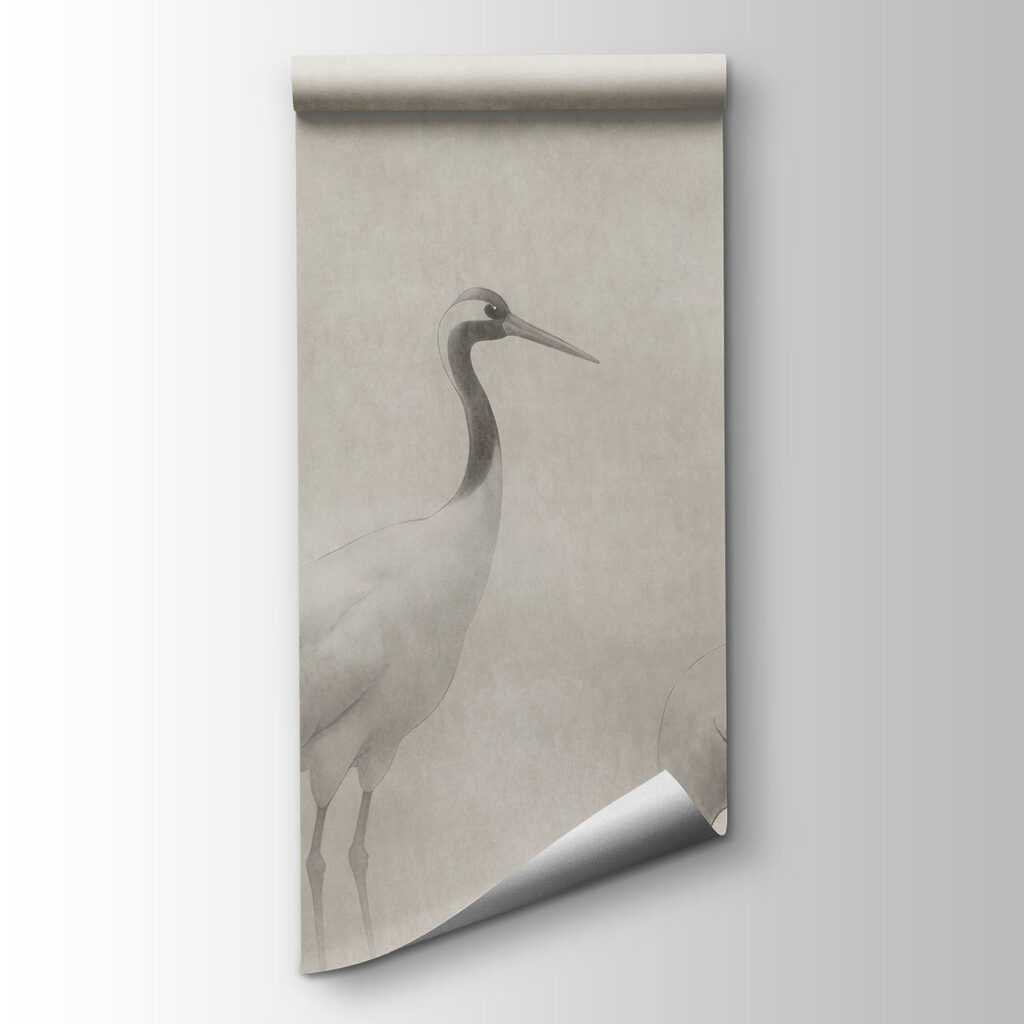 Papier peint Groupe d'oiseaux dans un paysage brumeux (UGS : t01089) Papier peint Groupe d'oiseaux dans un paysage brumeux (UGS : t01089)