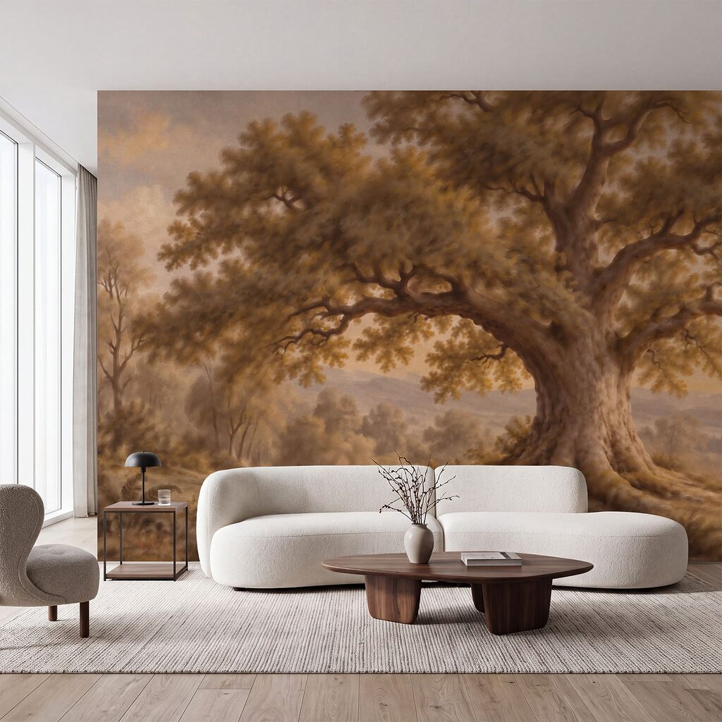 Papier peint Grand arbre au tronc imposant (UGS : t01127) Papier peint Grand arbre au tronc imposant (UGS : t01127)