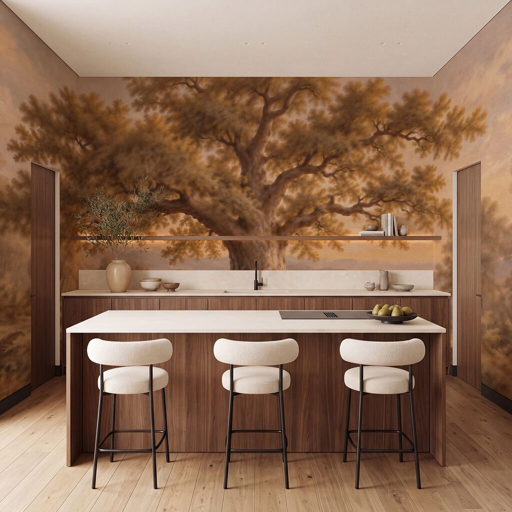 Papier peint Grand arbre au tronc imposant (UGS : t01127) Papier peint Grand arbre au tronc imposant (UGS : t01127)