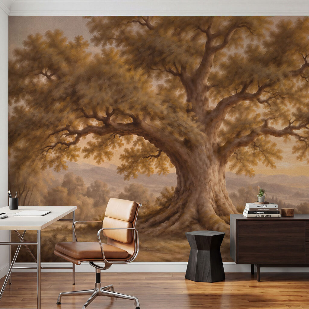 Papier peint Grand arbre au tronc imposant (UGS : t01127) Papier peint Grand arbre au tronc imposant (UGS : t01127)